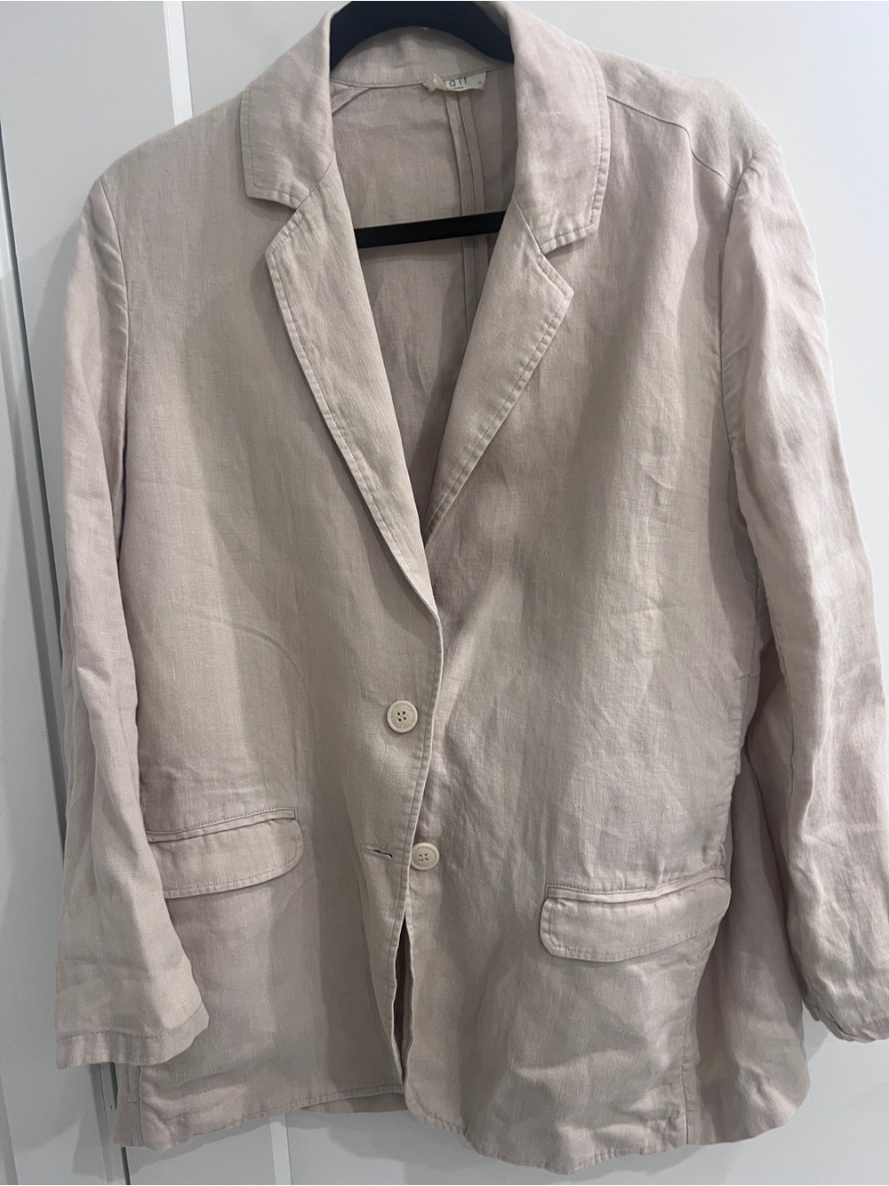 NAIF Beige Linen Blazer